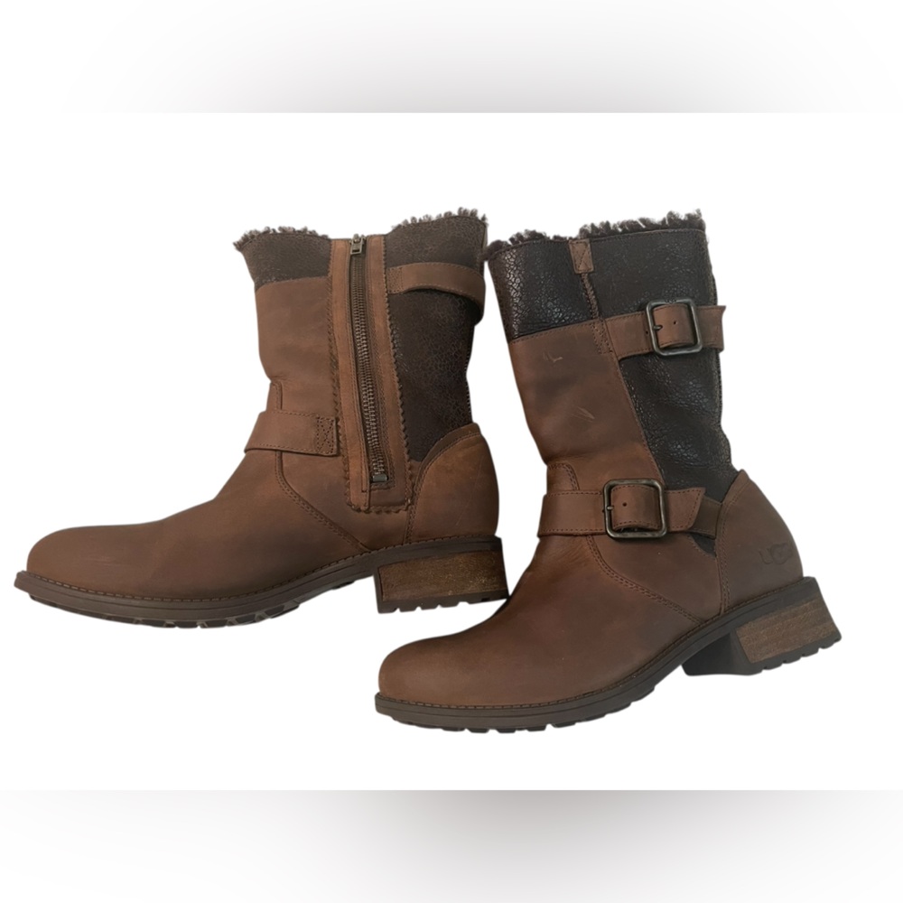 Ugg Oregon stout moto leather boots